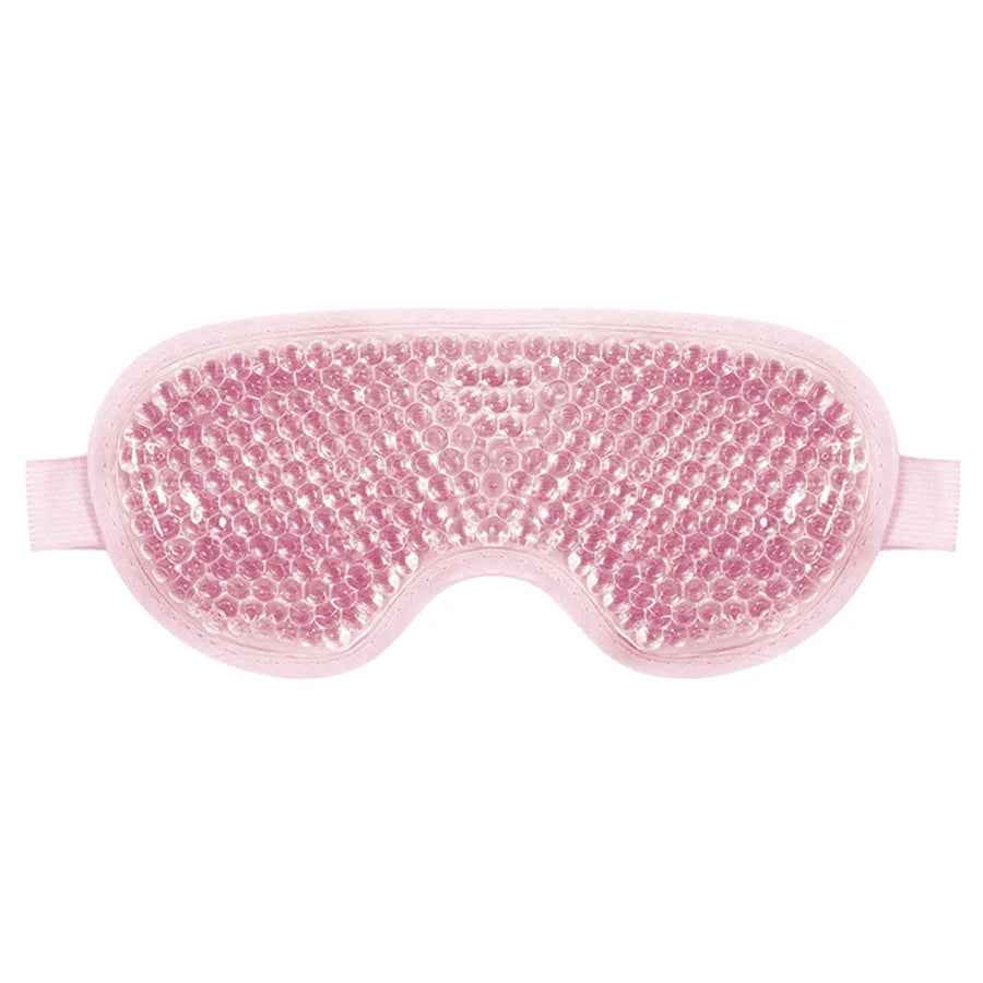 Hot & Cold Gel Bead Therapy Mask β Reusable Face & Eye Compress for Puffiness, Migraines & Stress Relief