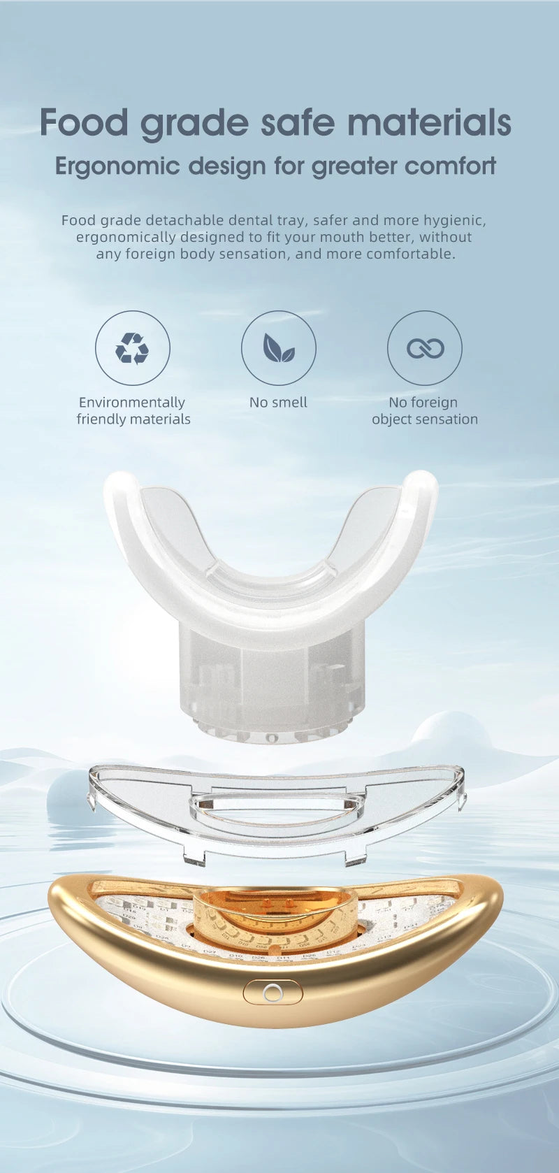 2-in-1 LED Phototherapy Lip & Teeth Care Device – Dual Repair for Plump Lips & Whiter Smile | Anti-Aging Light Therapy Massage