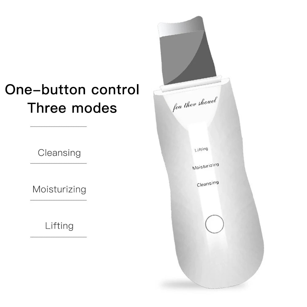 Ultrasonic Skin Scrubber & Blackhead Remover – Deep Pore Facial Cleaner for Glowing Skin