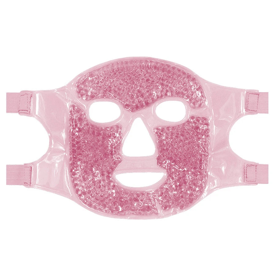 Hot & Cold Gel Bead Therapy Mask β Reusable Face & Eye Compress for Puffiness, Migraines & Stress Relief