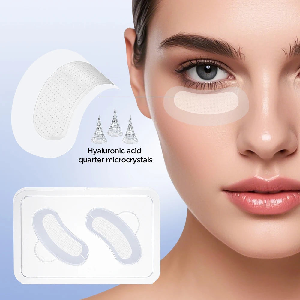 Hyaluronic Acid Micro-Needle Eye Patches – Reduce Dark Circles, Fine Lines & Eye Bags Fast
