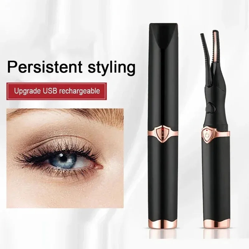 Heated Eyelash Curler – USB Rechargeable Lash Lifter for Long-Lasting, Natural Curls