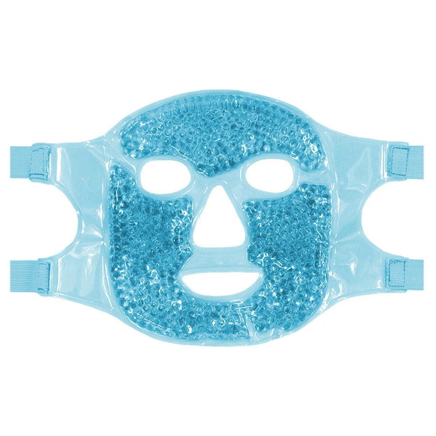 Hot & Cold Gel Bead Therapy Mask β Reusable Face & Eye Compress for Puffiness, Migraines & Stress Relief