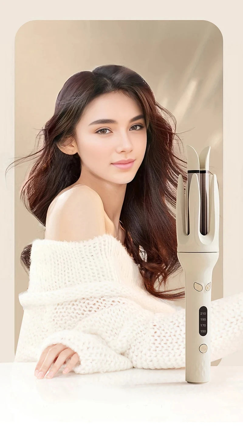 Automatic Hair Curler – 28mm Rotating Ionic Curling Iron | No-Tangle, No-Burn, Effortless Curls for All Hair Types