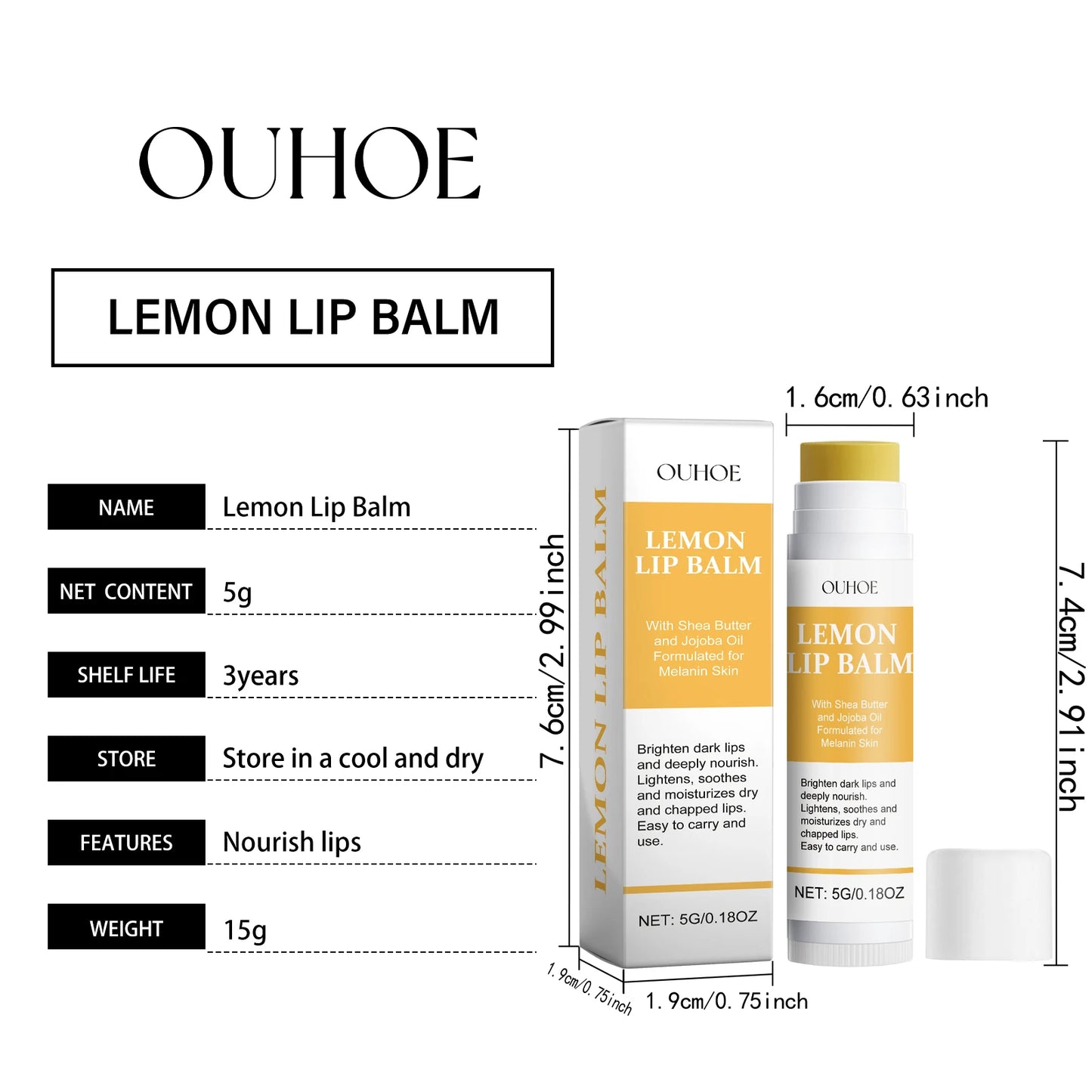 Lemon/Ginger Lip Balm