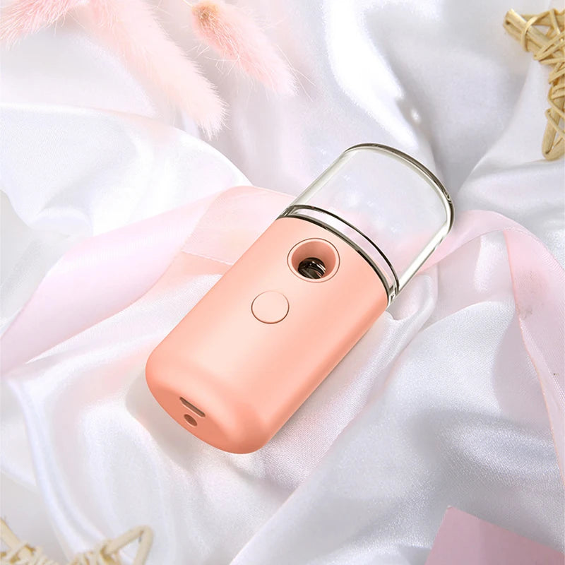 Portable Nano Facial Mister – Hydrating USB Rechargeable Face Steamer for Glowing Skin