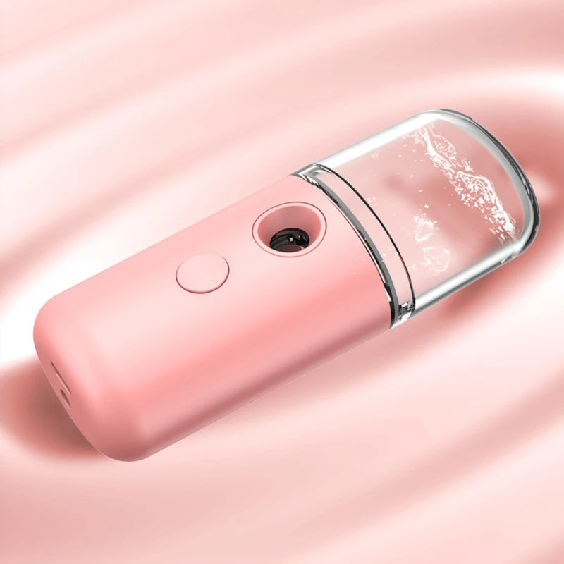 Portable Nano Facial Mister – Hydrating USB Rechargeable Face Steamer for Glowing Skin