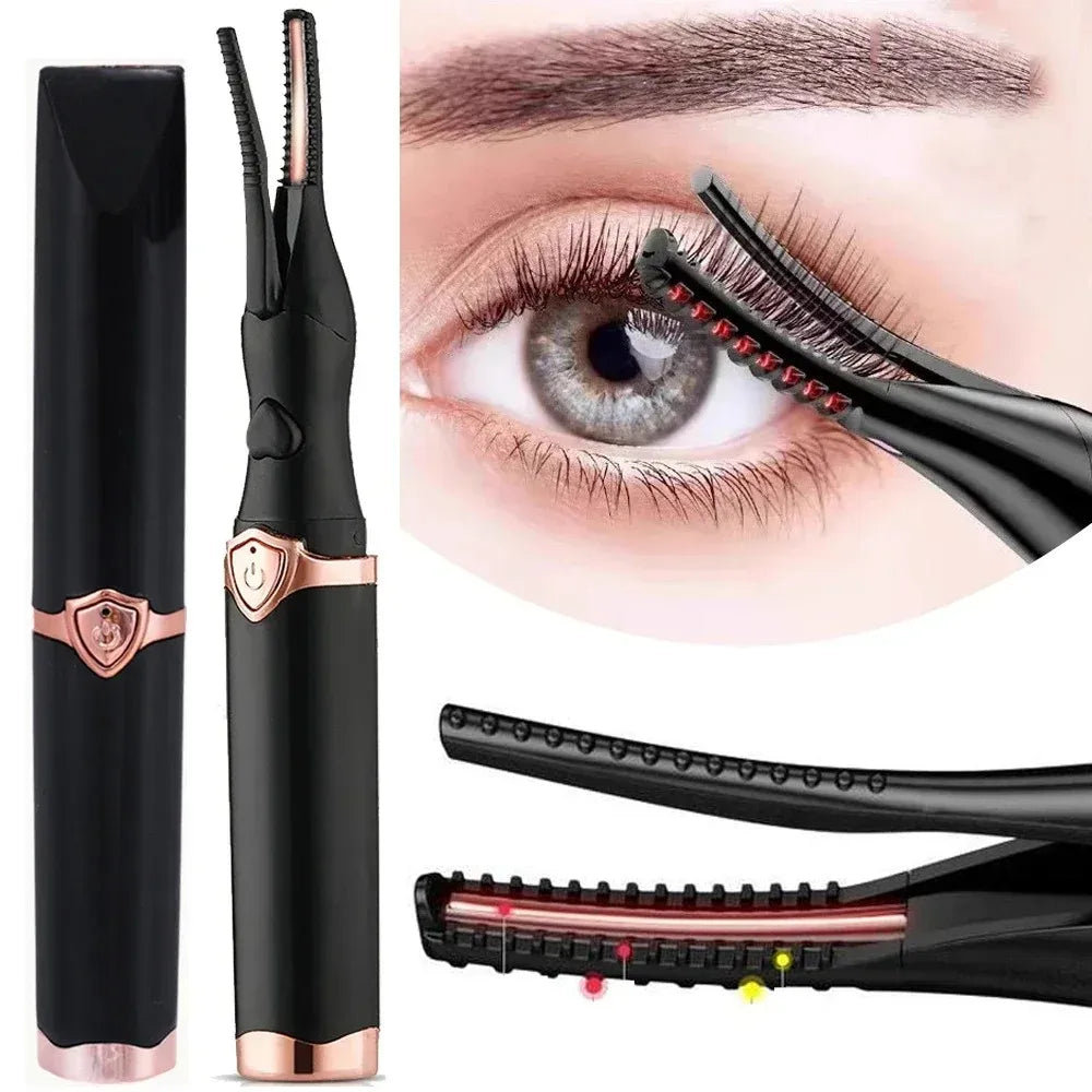 Heated Eyelash Curler – USB Rechargeable Lash Lifter for Long-Lasting, Natural Curls