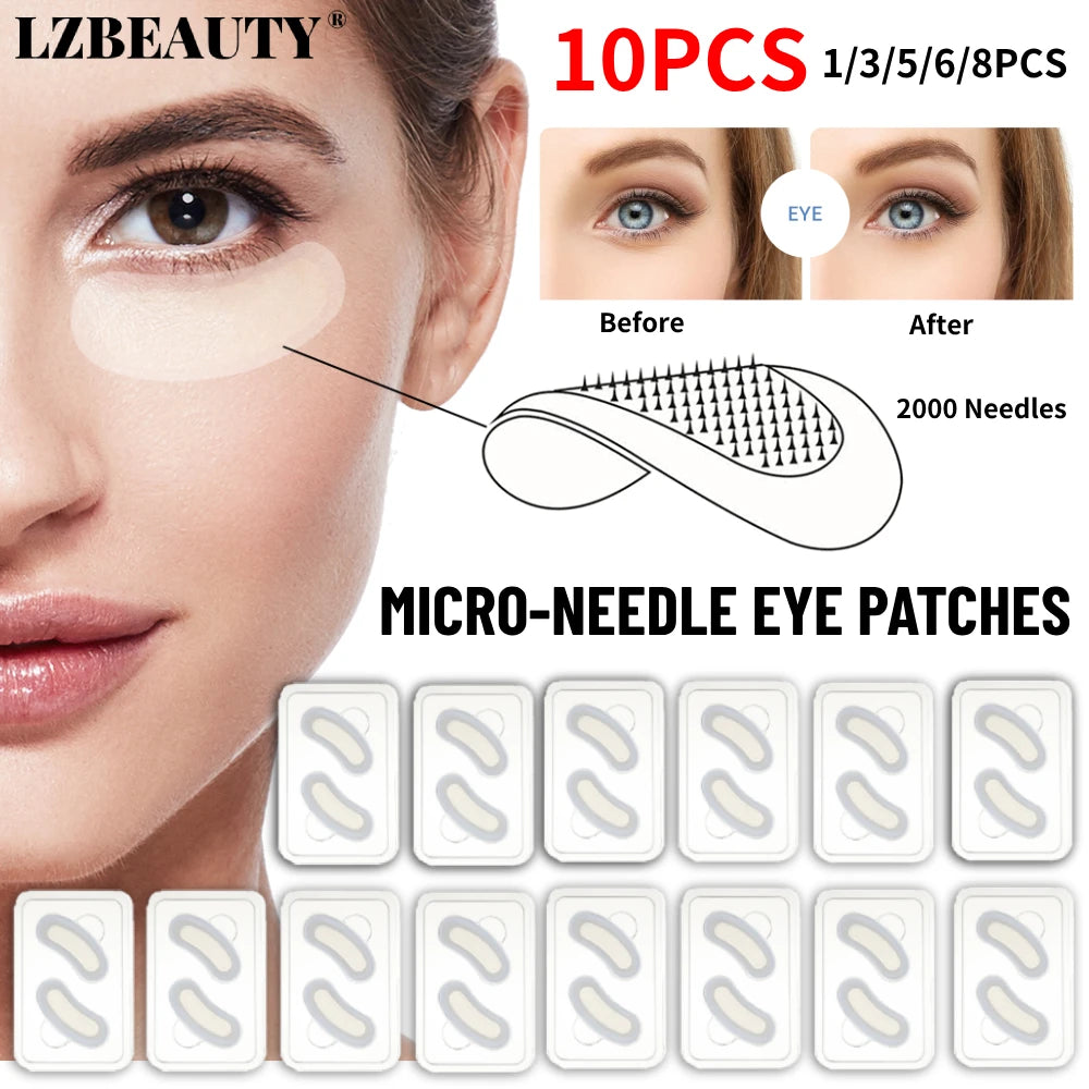 Hyaluronic Acid Micro-Needle Eye Patches – Reduce Dark Circles, Fine Lines & Eye Bags Fast