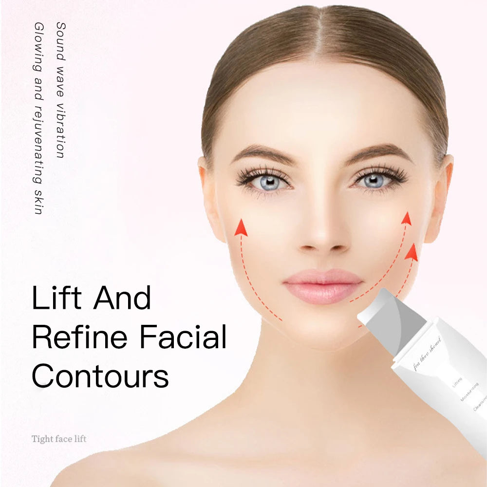 Ultrasonic Skin Scrubber & Blackhead Remover – Deep Pore Facial Cleaner for Glowing Skin