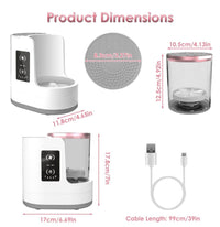 Electric Makeup Brush Cleaner & Dryer Machine – Automatic Deep Cleaning & Fast Drying USB Rechargeable Beauty Tool