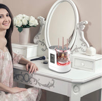 Electric Makeup Brush Cleaner & Dryer Machine – Automatic Deep Cleaning & Fast Drying USB Rechargeable Beauty Tool