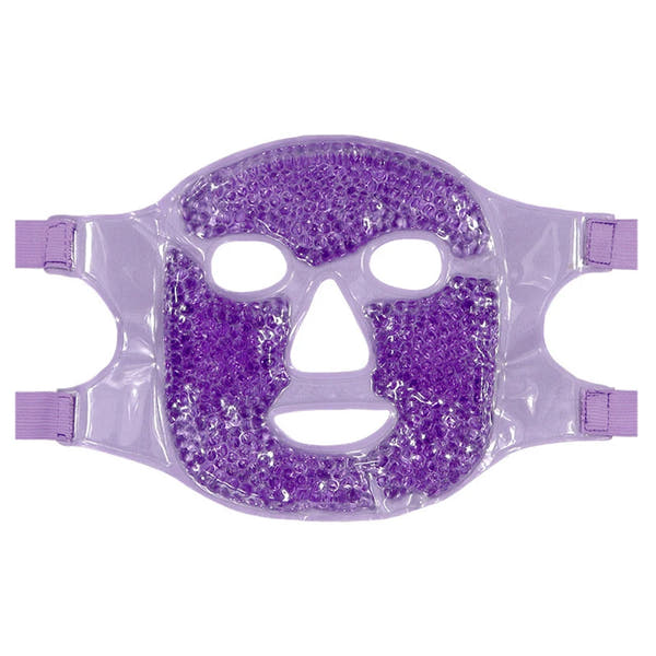 Hot & Cold Gel Bead Therapy Mask – Reusable Face & Eye Compress for Puffiness, Migraines & Stress Relief