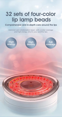 2-in-1 LED Phototherapy Lip & Teeth Care Device – Dual Repair for Plump Lips & Whiter Smile | Anti-Aging Light Therapy Massage
