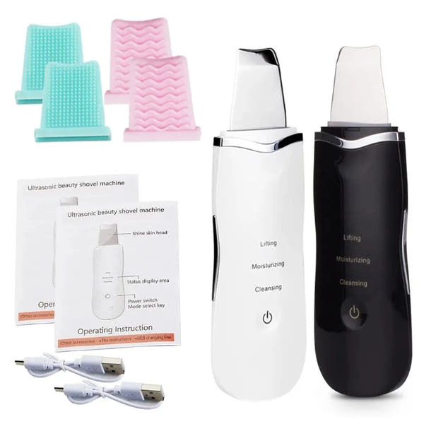 Ultrasonic Skin Scrubber & Blackhead Remover – Deep Pore Facial Cleaner for Glowing Skin