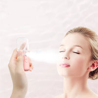 Portable Nano Facial Mister – Hydrating USB Rechargeable Face Steamer for Glowing Skin