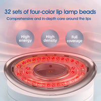 2-in-1 LED Phototherapy Lip & Teeth Care Device – Dual Repair for Plump Lips & Whiter Smile | Anti-Aging Light Therapy Massage