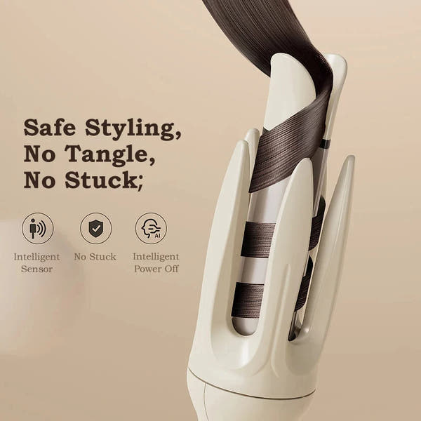 Automatic Hair Curler – 28mm Rotating Ionic Curling Iron | No-Tangle, No-Burn, Effortless Curls for All Hair Types