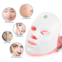 7-Color LED Light Therapy Mask – Wireless Skin Rejuvenation & Acne Treatment Device