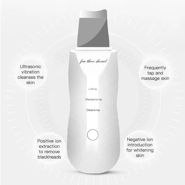 Ultrasonic Skin Scrubber & Blackhead Remover – Deep Pore Facial Cleaner for Glowing Skin