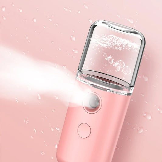 Portable Nano Facial Mister – Hydrating USB Rechargeable Face Steamer for Glowing Skin