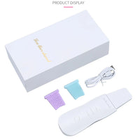 Ultrasonic Skin Scrubber & Blackhead Remover – Deep Pore Facial Cleaner for Glowing Skin